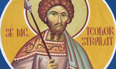 Calendar ortodox, 8 februarie.  Pomenirea sfântului măritului marelui mucenic Teodor Stratilat