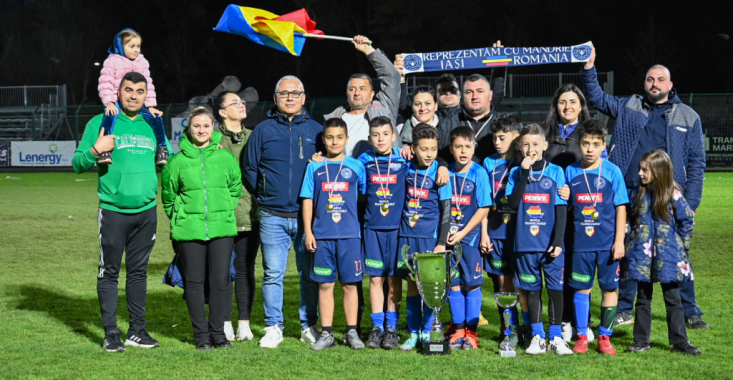 Micii fotbaliștii ieșeni de la New Diamond au cucerit un trofeu la cel mai puternic turneu din Europa!